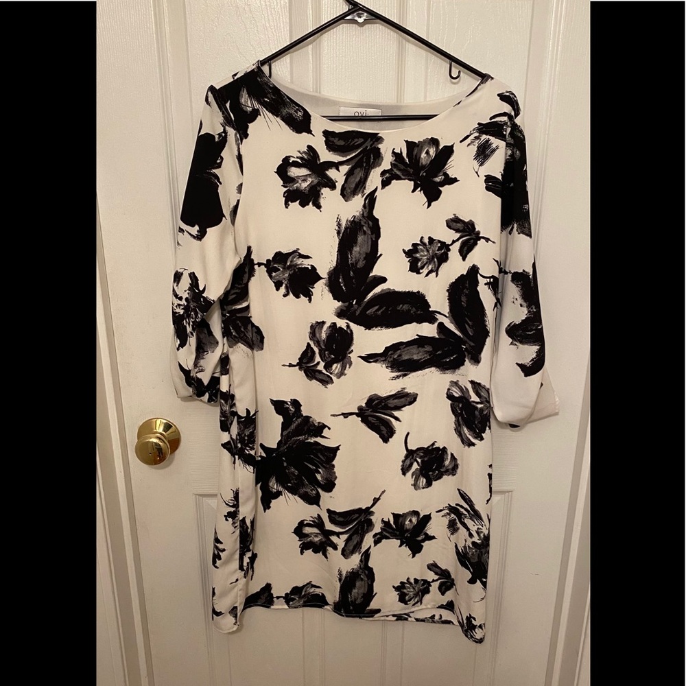 White and Black Dress